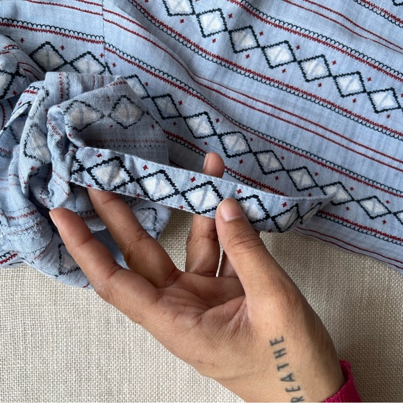 Boho Abstract Striped Tunic Top - Picture 7 of 10